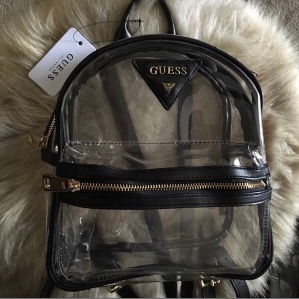 NWT GUESS TRNSPARNT MINI BCKPCK - Picture 3 of 5